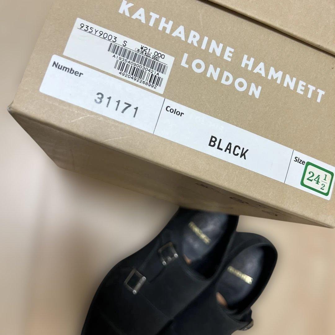 24時間セールKATHARINE HAMNETT シューズ ブラック スウェード