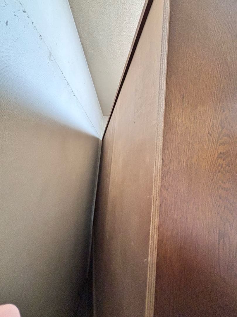 【値下げ】カリモク　引き戸　大型木製食器棚　カップボード