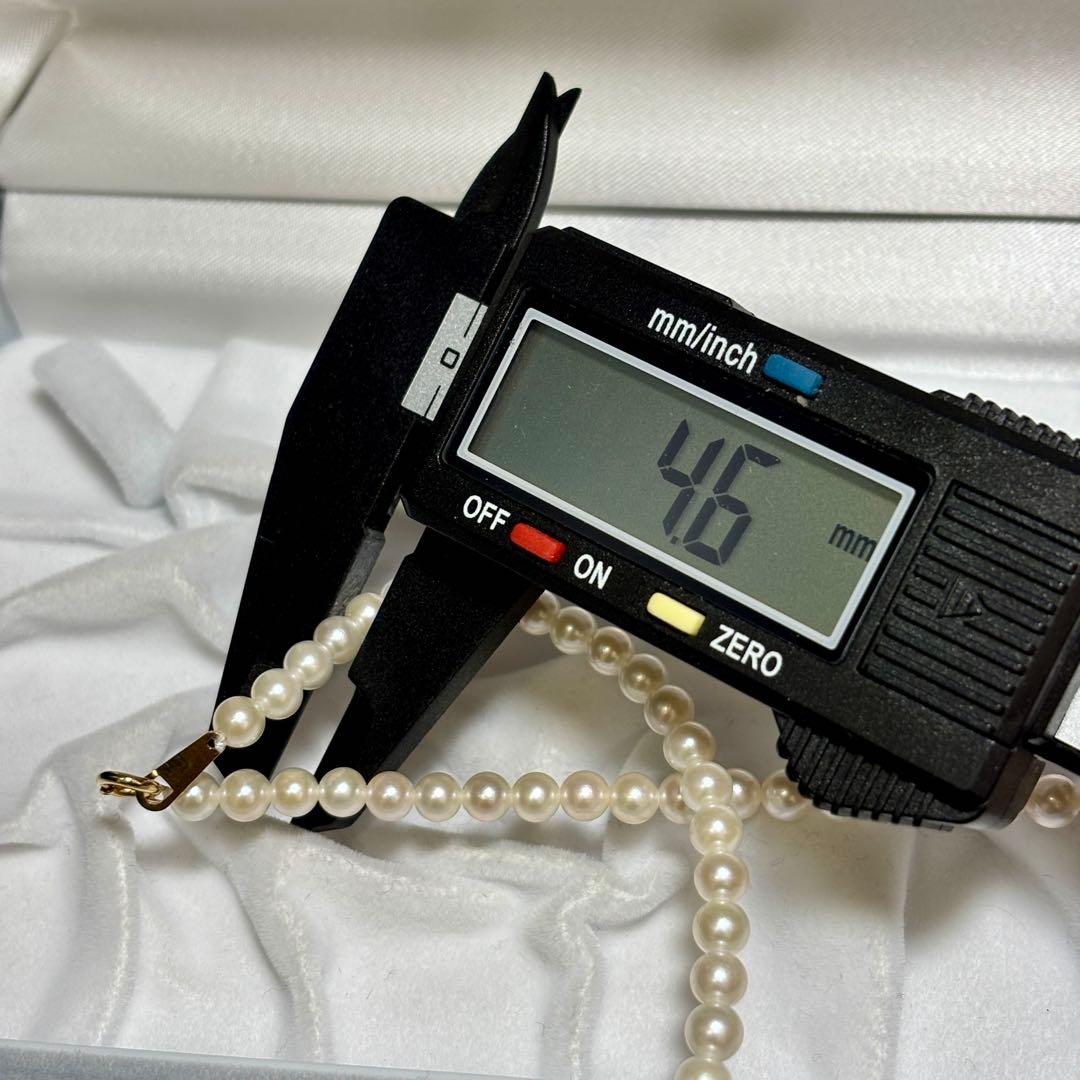 あこや真珠✨K18　ロング　パール 約4.5-5.0mm ゴールド　冠婚葬祭