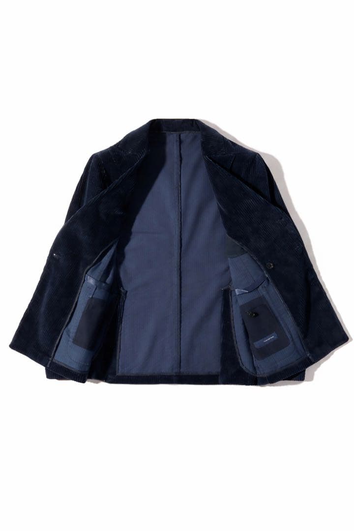 TAGLIATORE テーラードジャケット ダークネイビー 48L コーデュロイ