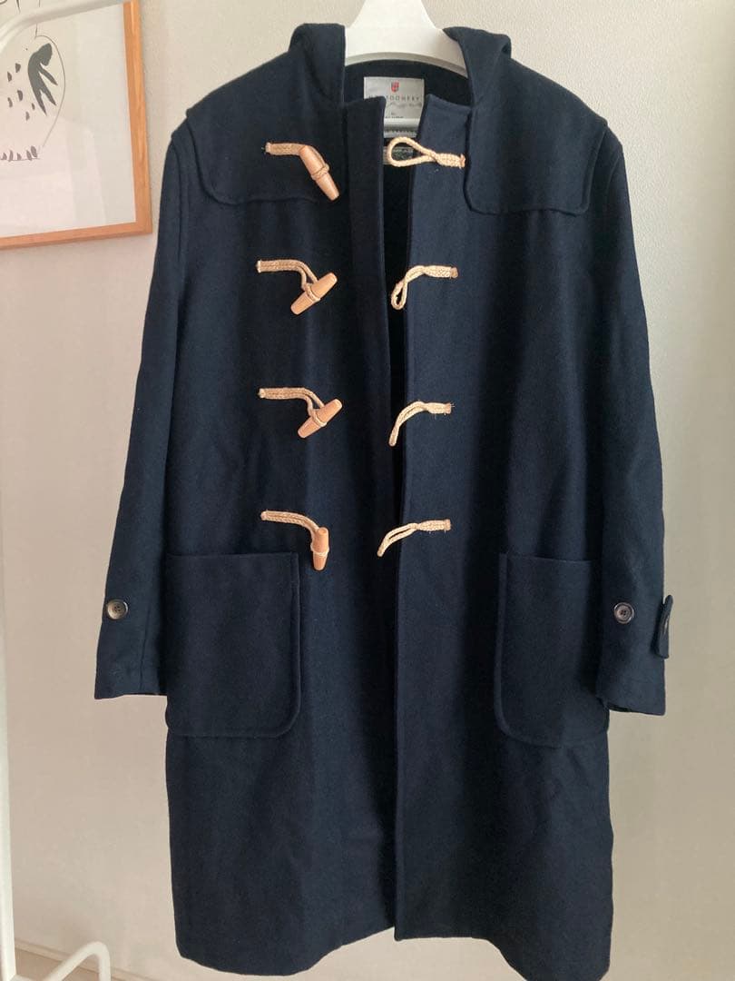 英国製 MONTGOMERY for SHIPS ウールダッフルコート 40 紺