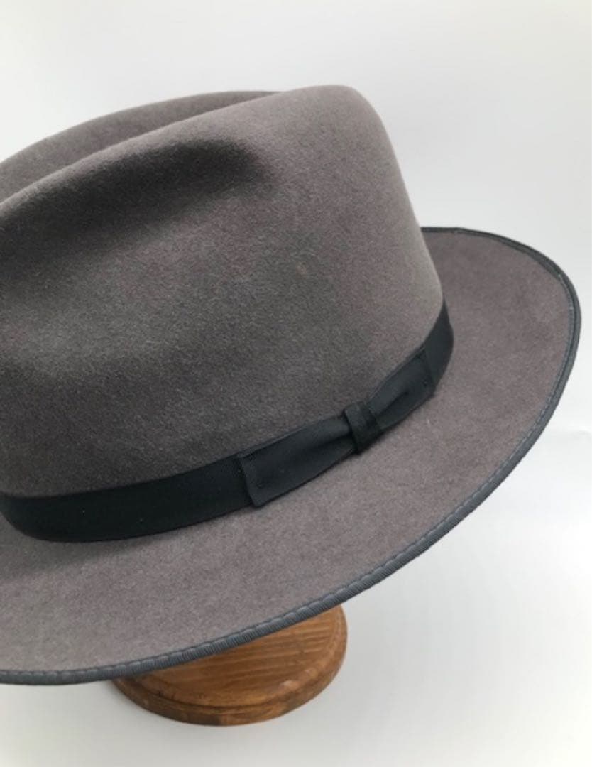 新品未使用　ステットソン　ハット　グレー　アメリカ製　ラナバウト