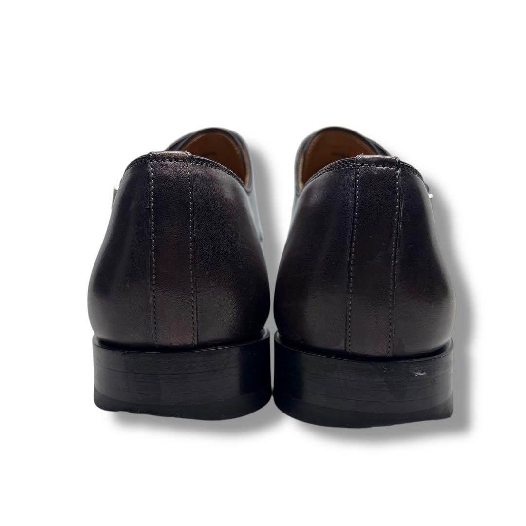 極美品■MAGNANNI マグナーニ【25.5】ダブルモンク 本革 革靴 茶系