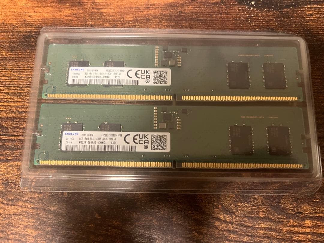 SAMSUNG DDR5 8GB メモリ PC5-5600B 2枚(計16GB)