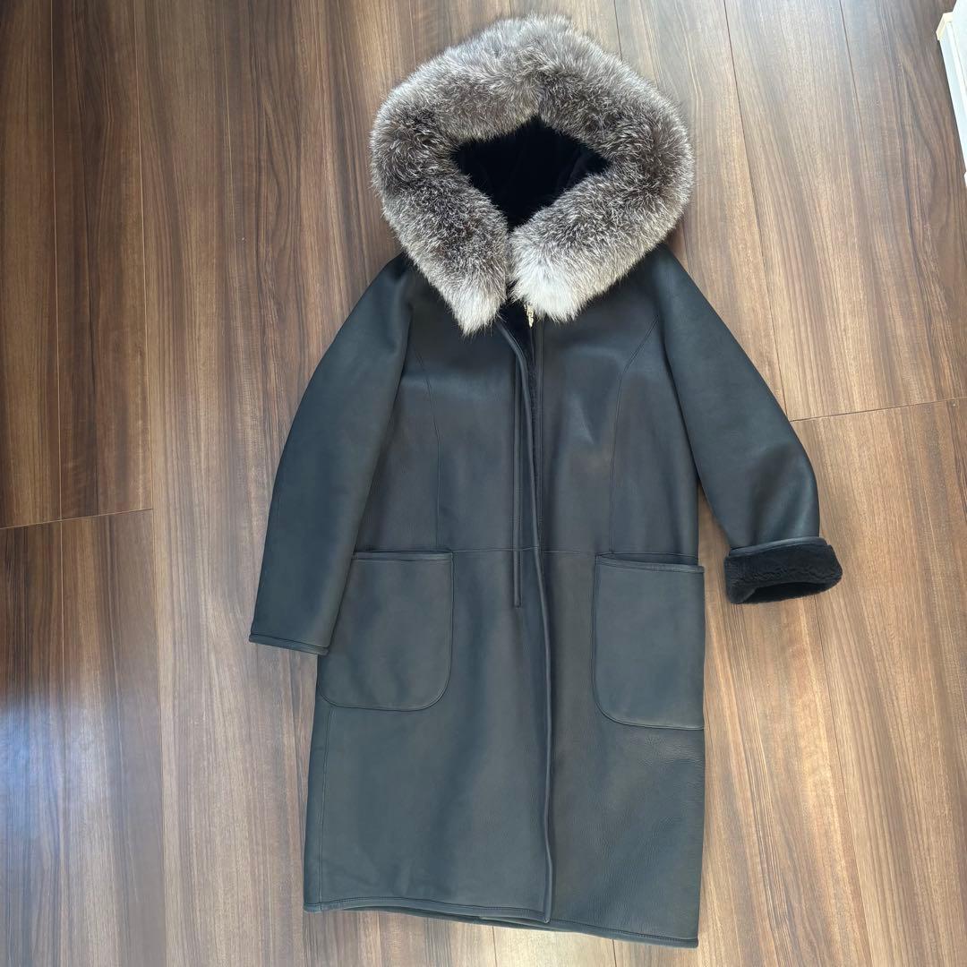 ペレリールッソ Pelley Lusso リバーシブル ムートンコート