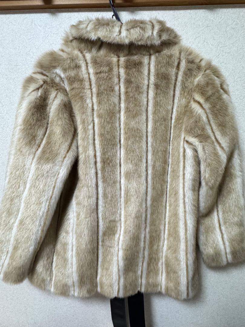 ジャケット・アウター epine parisienneribbon2wayfurcoat beige