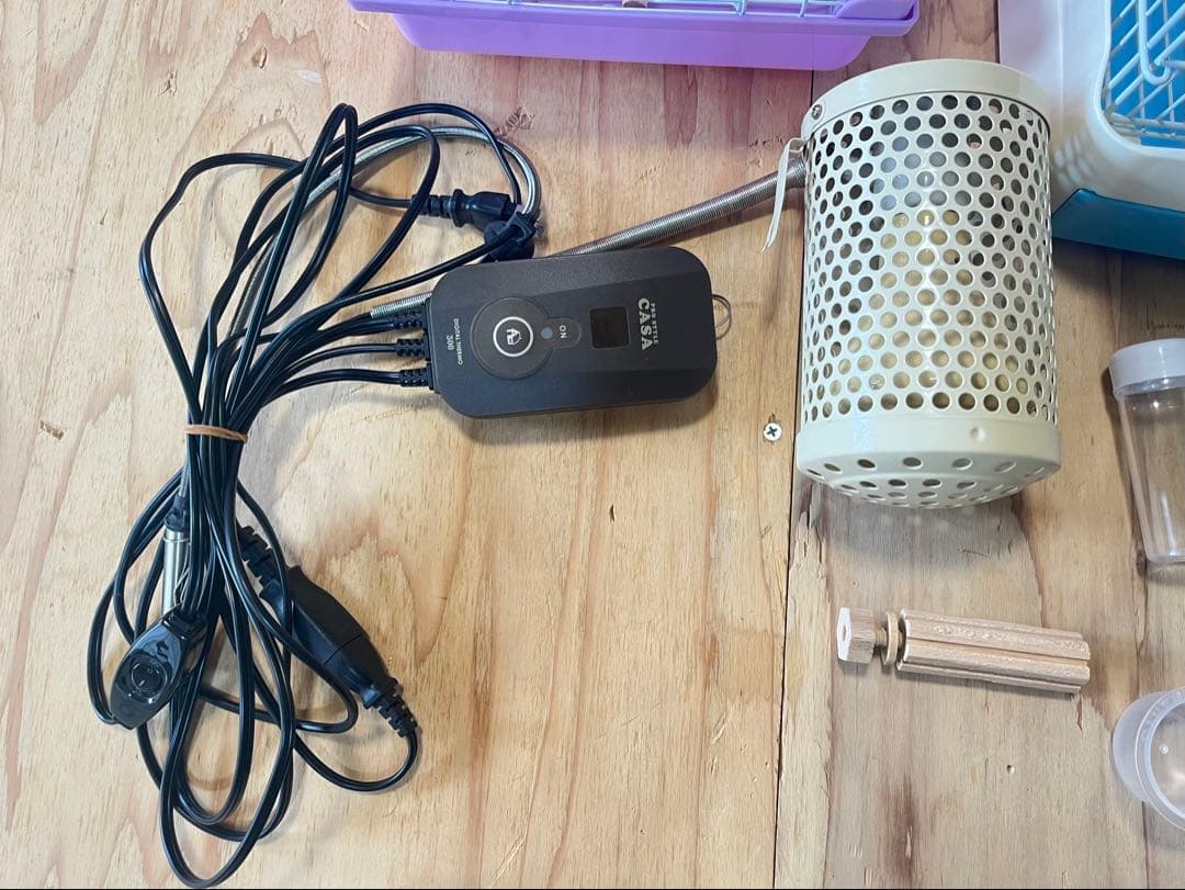 【セット】鳥かご、ヒーター、インコ飼育グッズ