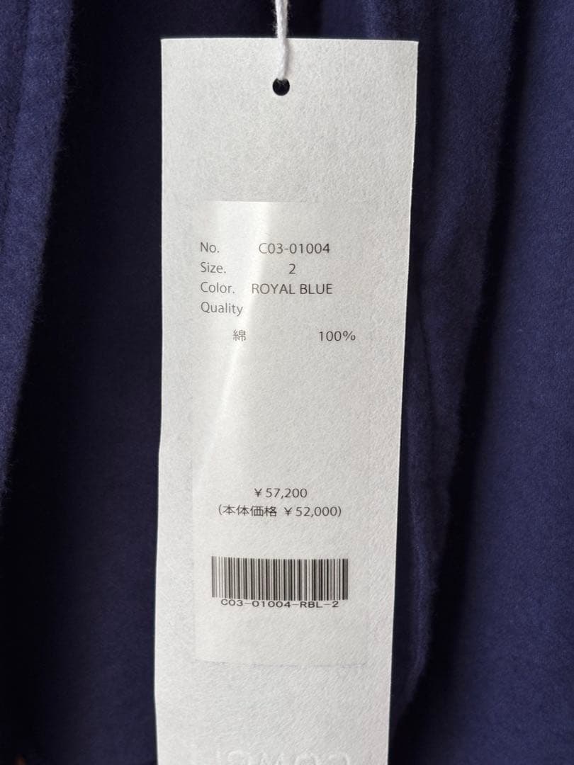 COMOLI コモリ コットンネル ジャケット　size 2