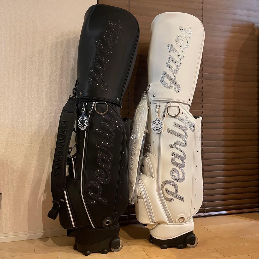 【即発送】PEARLY GATESパーリーゲイツ キャディバッグ ゴルフバッグ黒