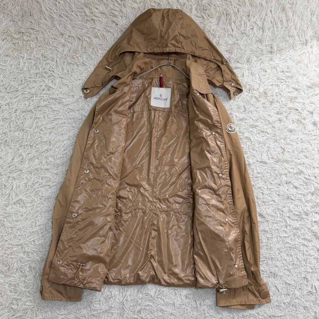 17221✨モンクレール ナイロンパーカー ベージュ フード着脱 1