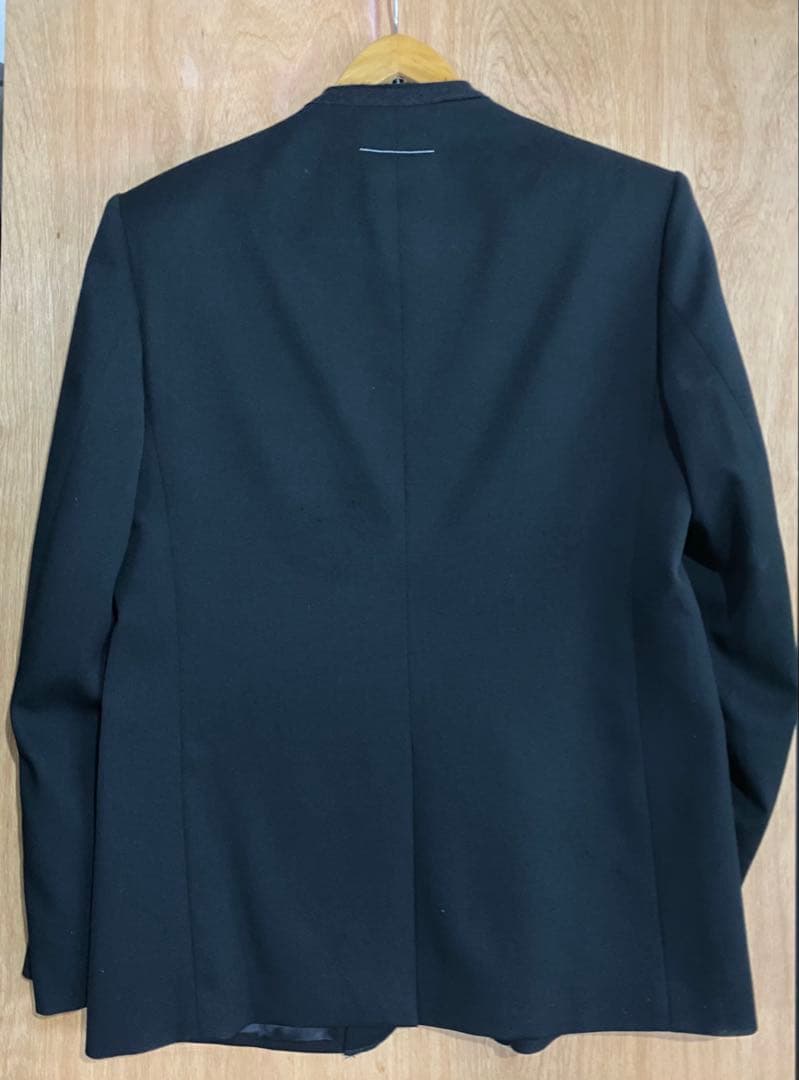 MM6 カットオフノーカラー テーラード ジャケット