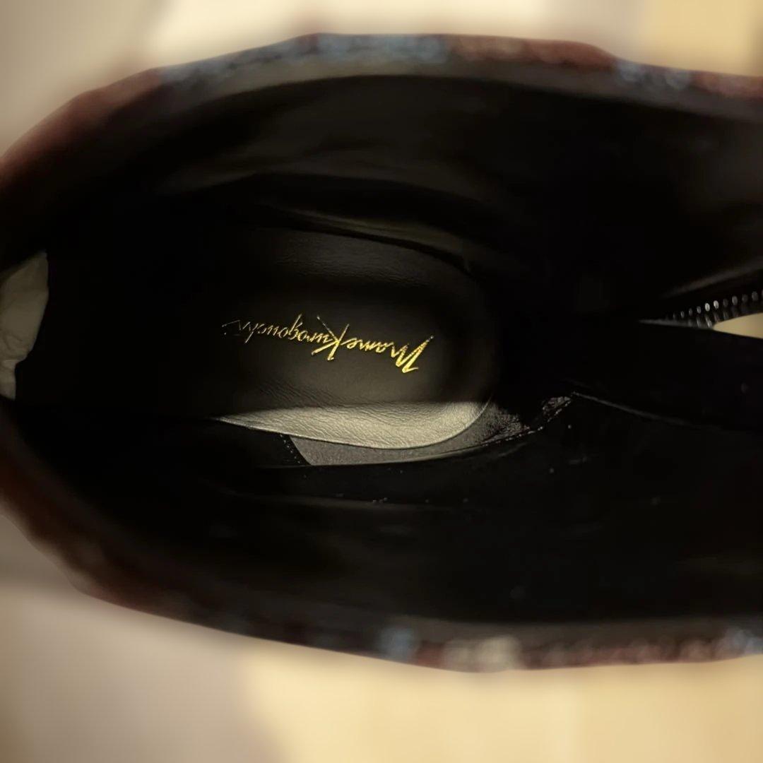 【新品】マメクロゴウチ　フローラルジャカードブーツ