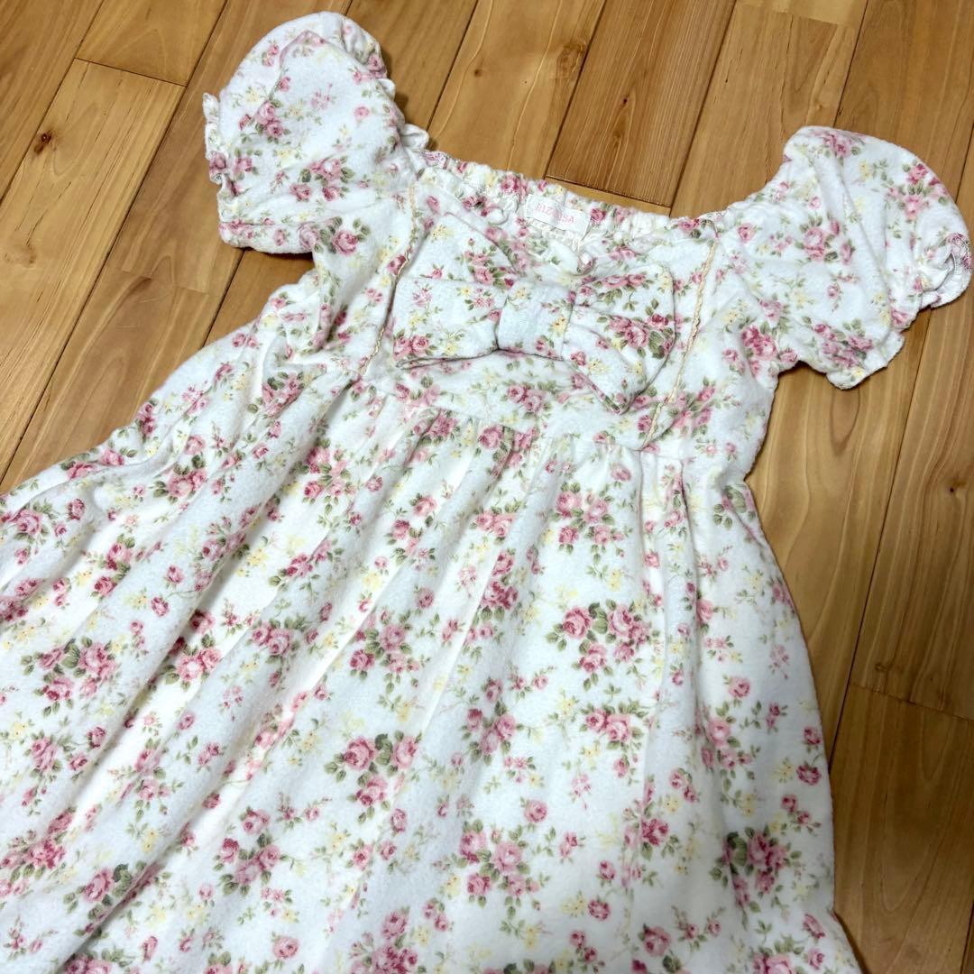 希少！2000年 平成ギャル リズリサ パフスリーブ 花柄ワンピース 当時物