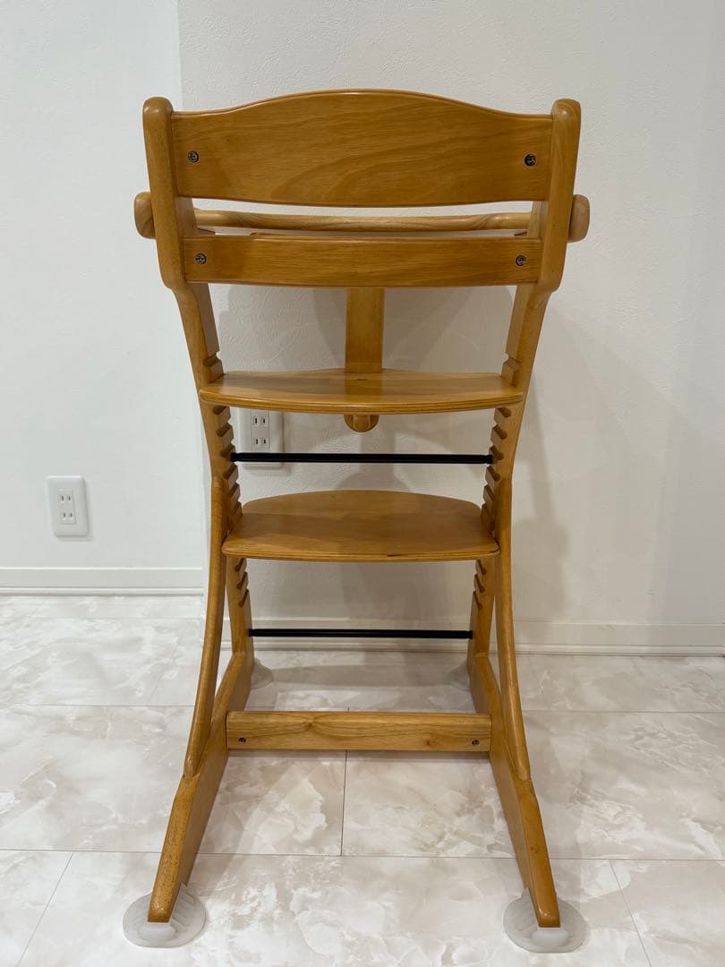 【極美品】大和屋 Slim すくすくチェア テーブル ガード付き 木製チェア