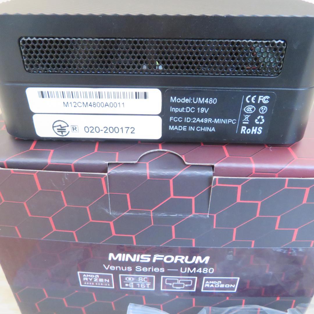MINISFORUM UM480 Ryzen7 4800U ミニPC 16GB