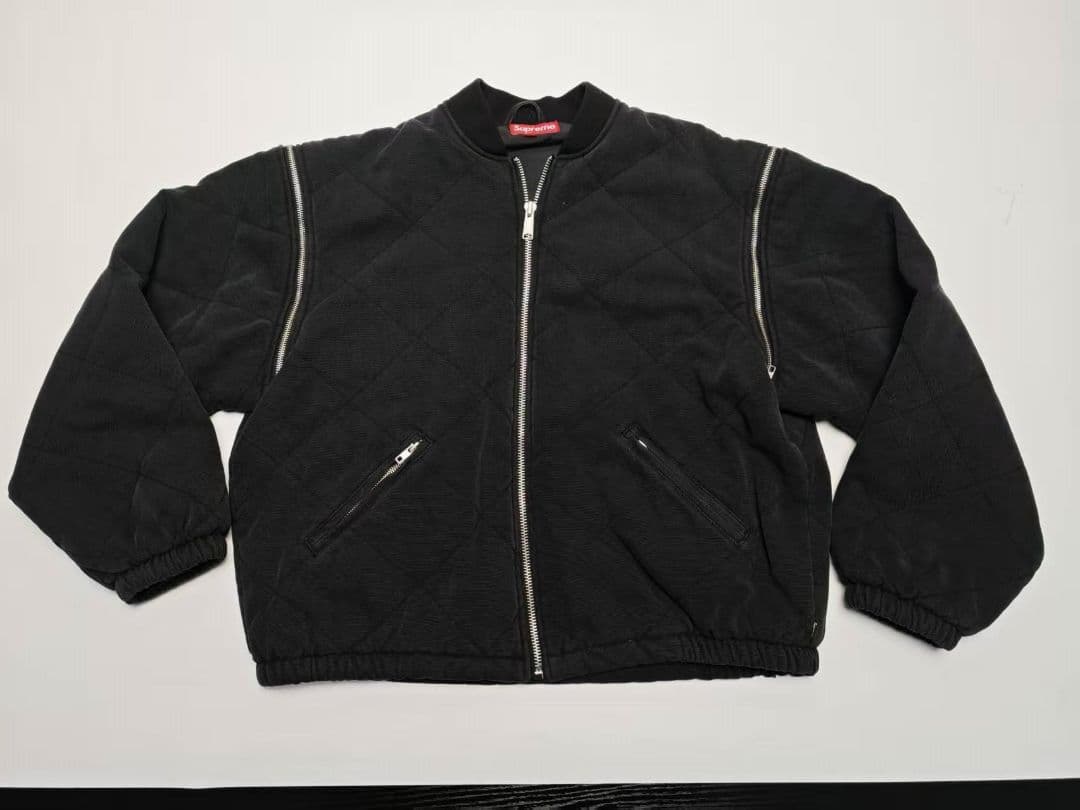 w*y様 Zip-Off Sleeve Quilted Bomber Jacke