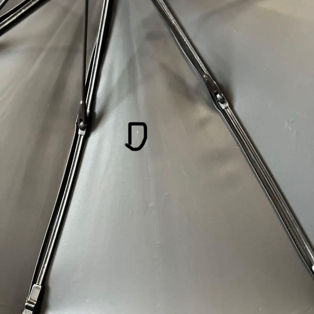 サンバリア　日傘　２段折 フリル フロスト　フロストブルー　木曲がり手元