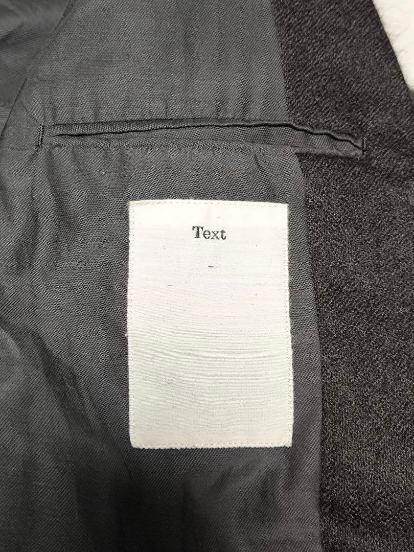 Text ナチュラルカラーアルパカノーカラージャケット markawere