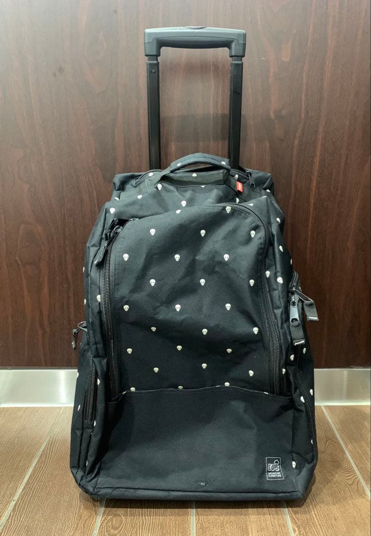 エビス コンテナ ウィール バッグ スキーブーツ ウェア キャリー リュック 黒