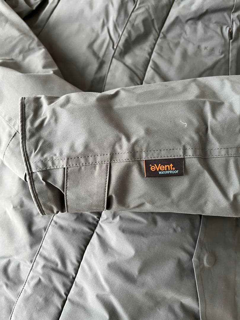 EKAL フード付きダウンコート　グレー　event