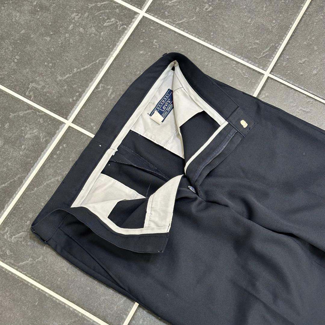 80s Levi’s 【アクションスラックス　ネイビー　タロンジップ　レア　】