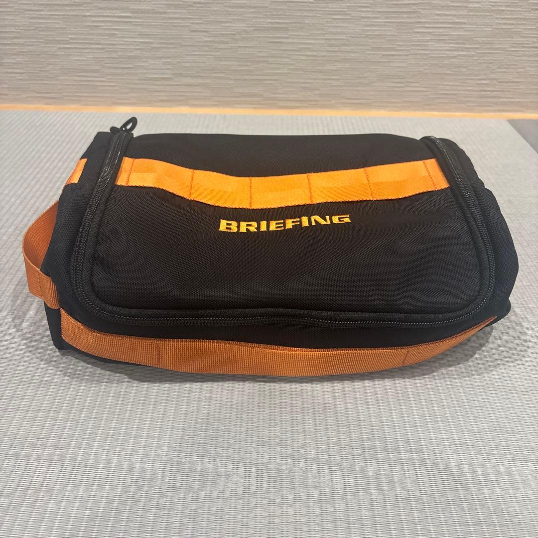BRIEFING シューズケース　ブラック/オレンジ