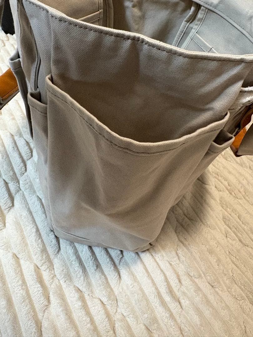 カワニシカバン　帆布　グレーブ　グレー