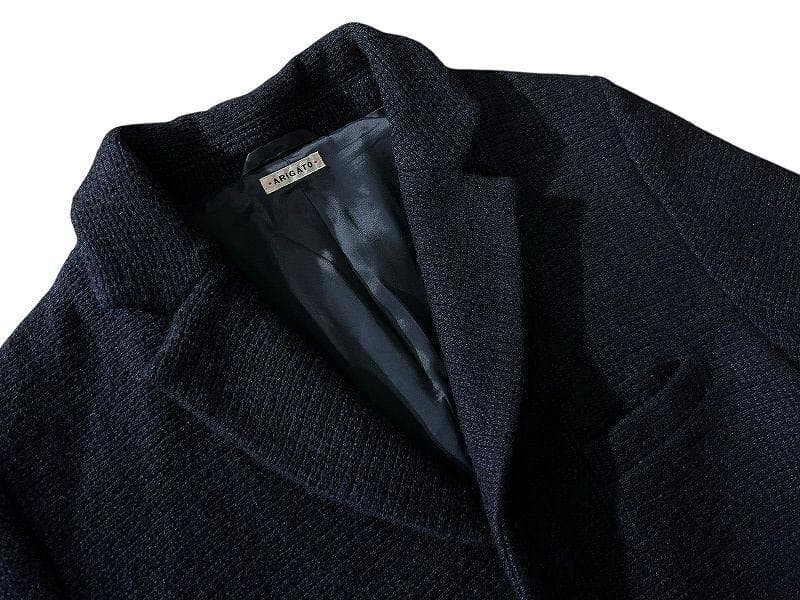 ブルーブルー ジャパン 肉厚編み ウールニット 3B テーラード ジャケット L