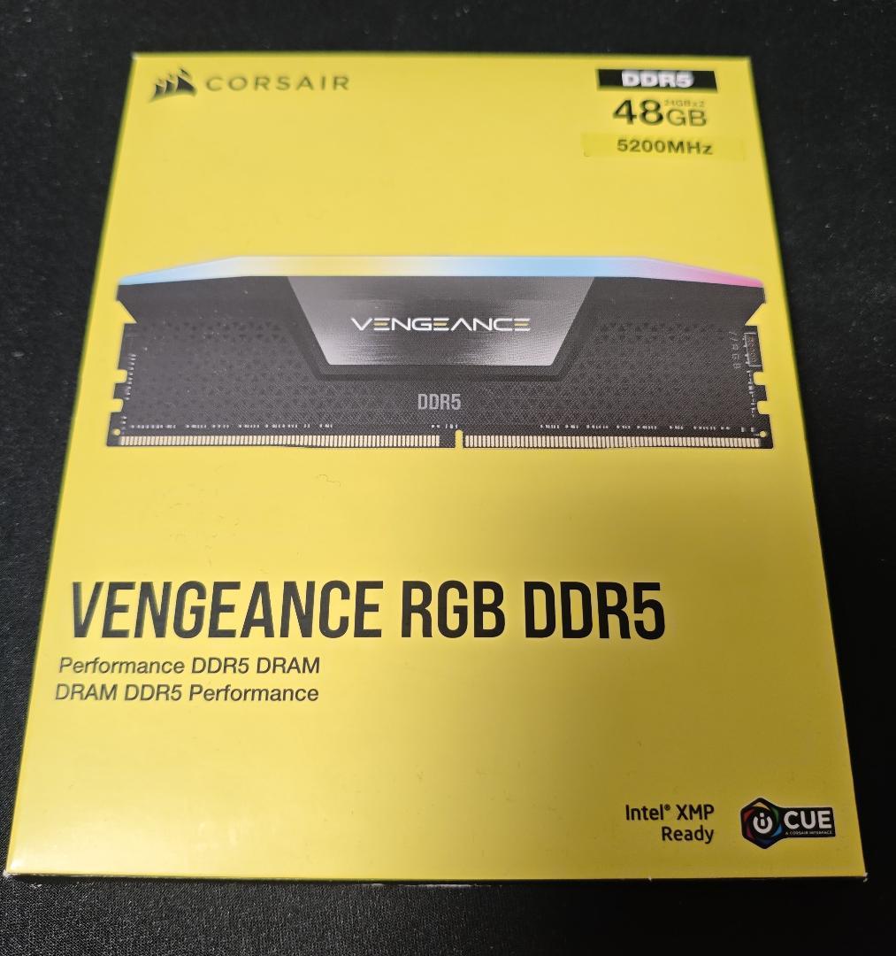 CORSAIR RGB OCメモリ DDR5 48GB 5200MHz