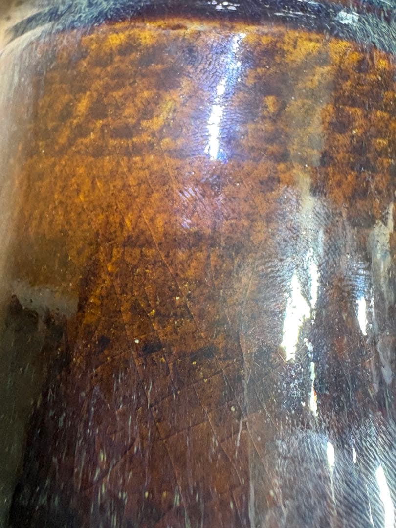 植物鉢　飴釉　NOPPO / 姫野翔太