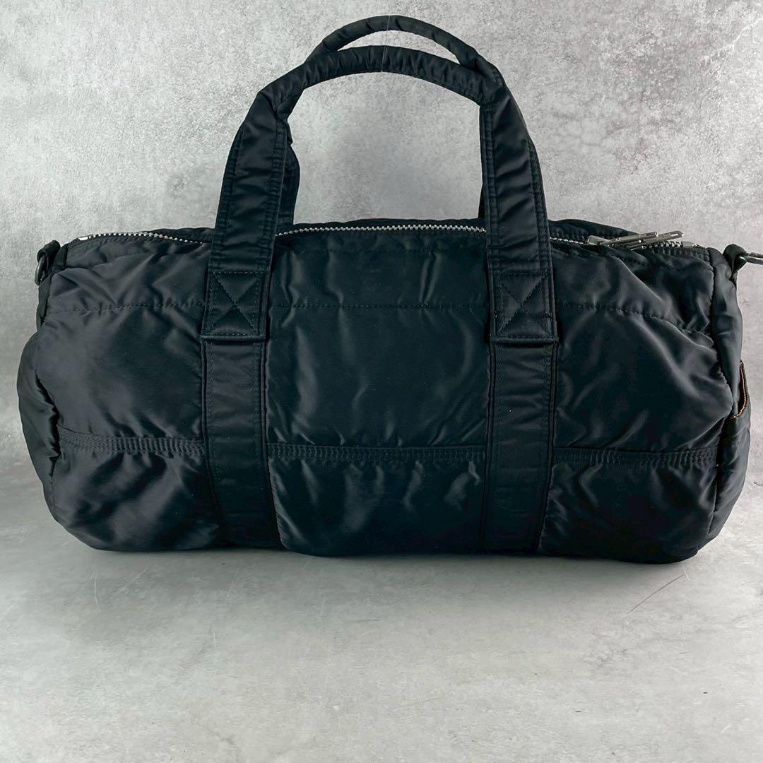 PORTER ドラムボストンバッグ タンカー ポーター 大容量 ブラック 黒