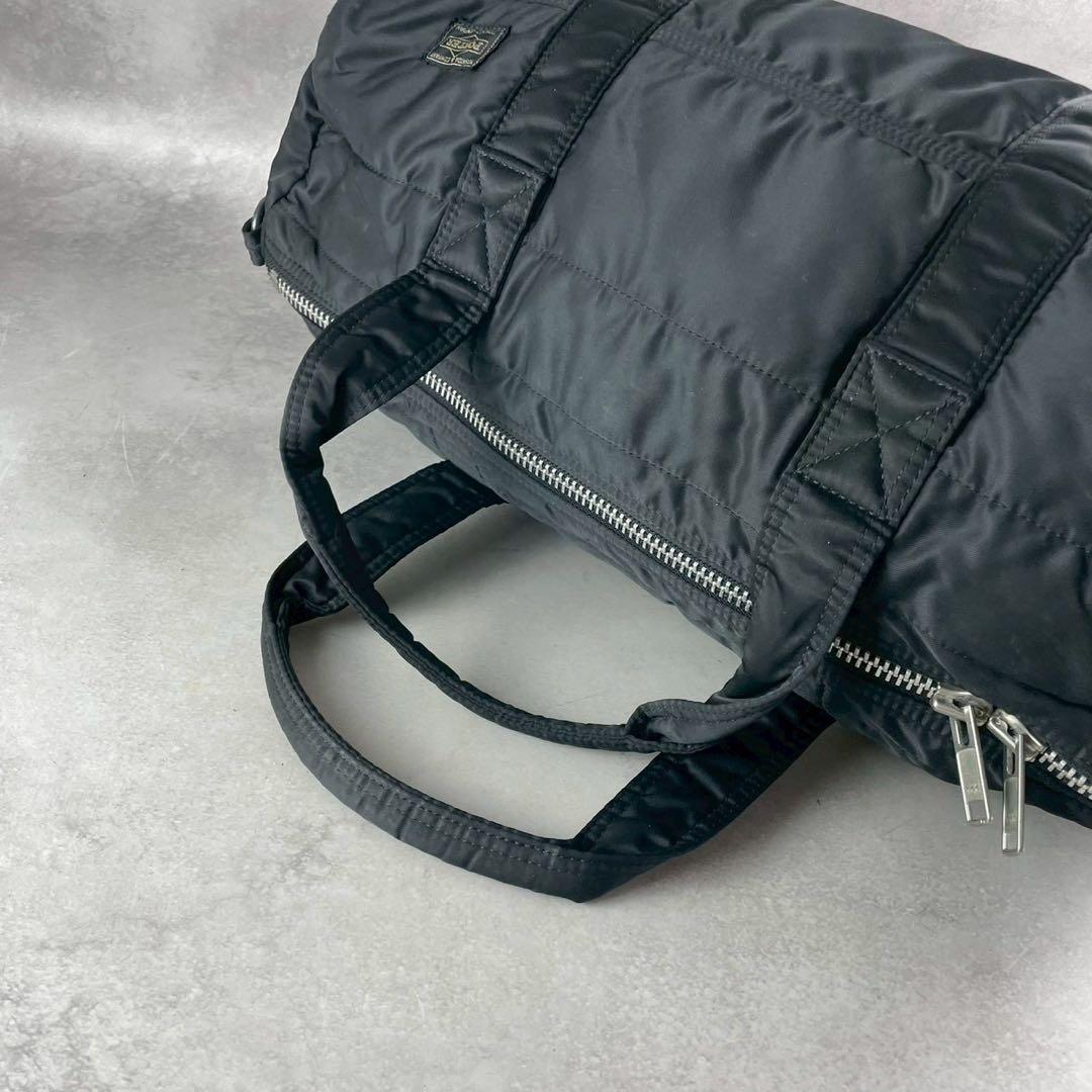 PORTER ドラムボストンバッグ タンカー ポーター 大容量 ブラック 黒