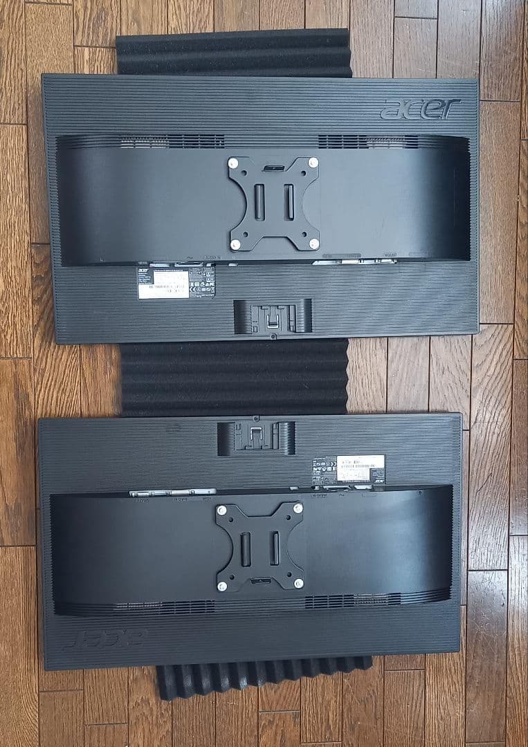 Acer モニター24インチ×２　モニターアーム デュアル