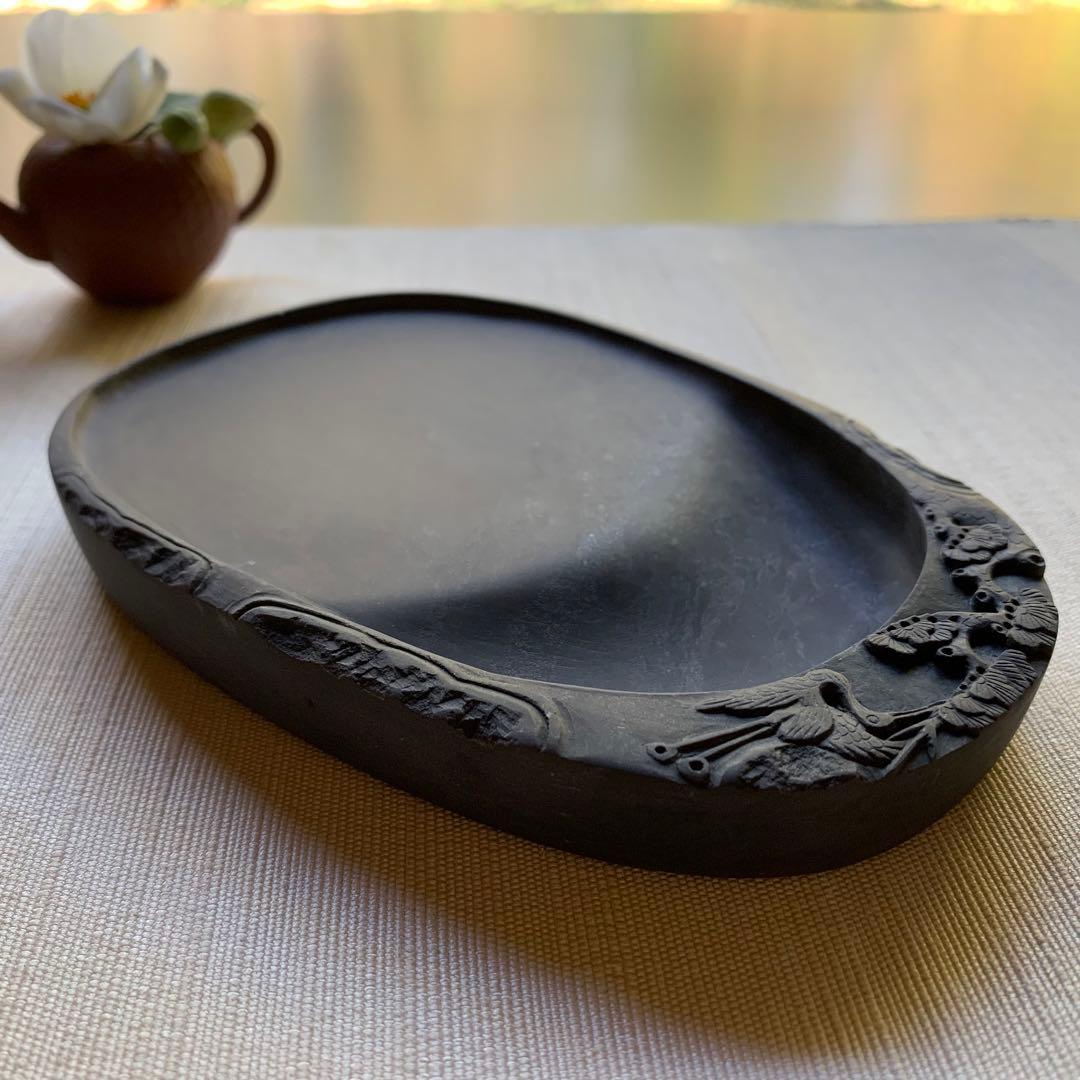 使い勝手良し♡古風なデザイン端渓硯