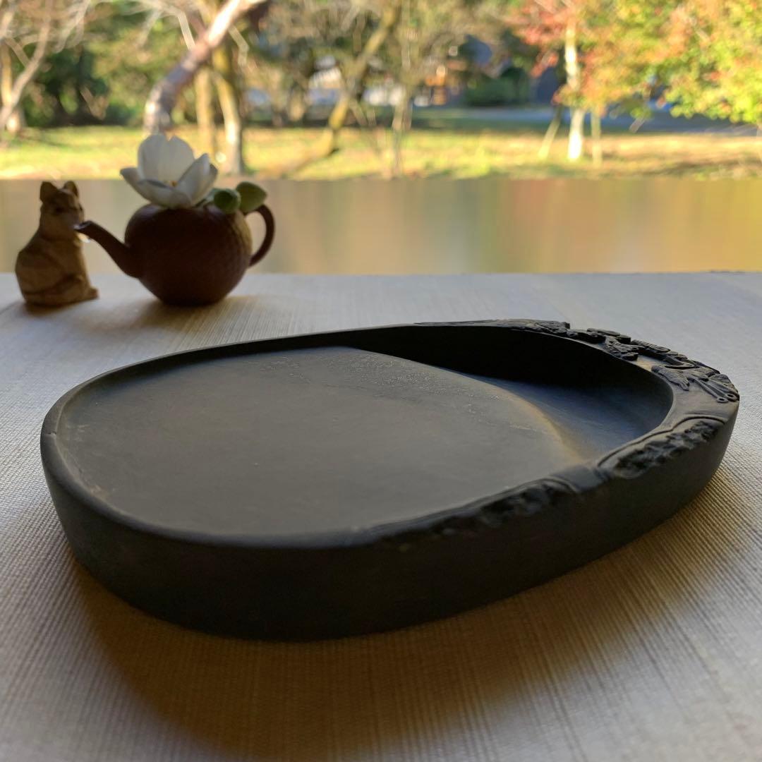 使い勝手良し♡古風なデザイン端渓硯