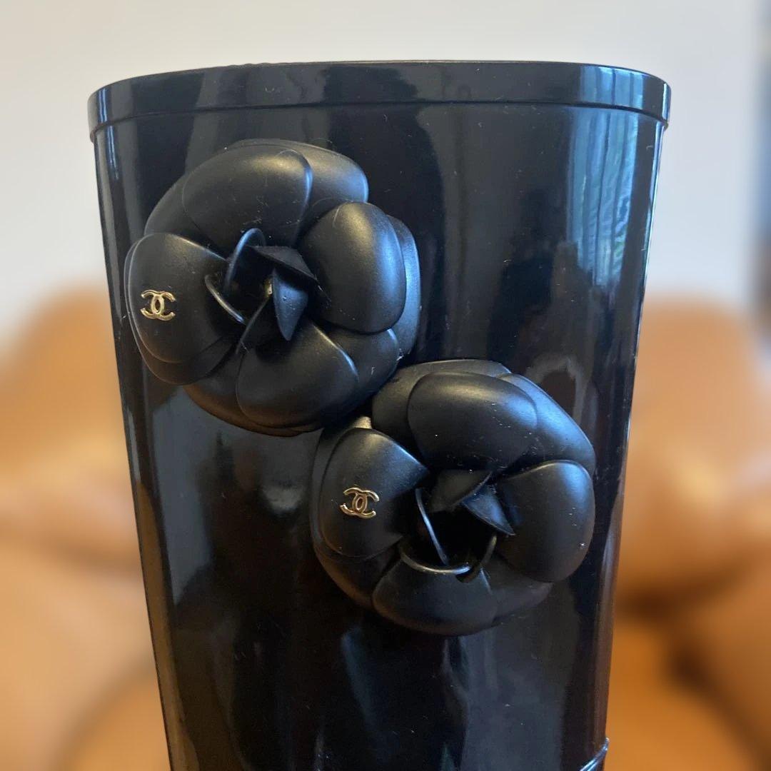 CHANELカメリアレインブーツブラック37⭐︎お値下げ