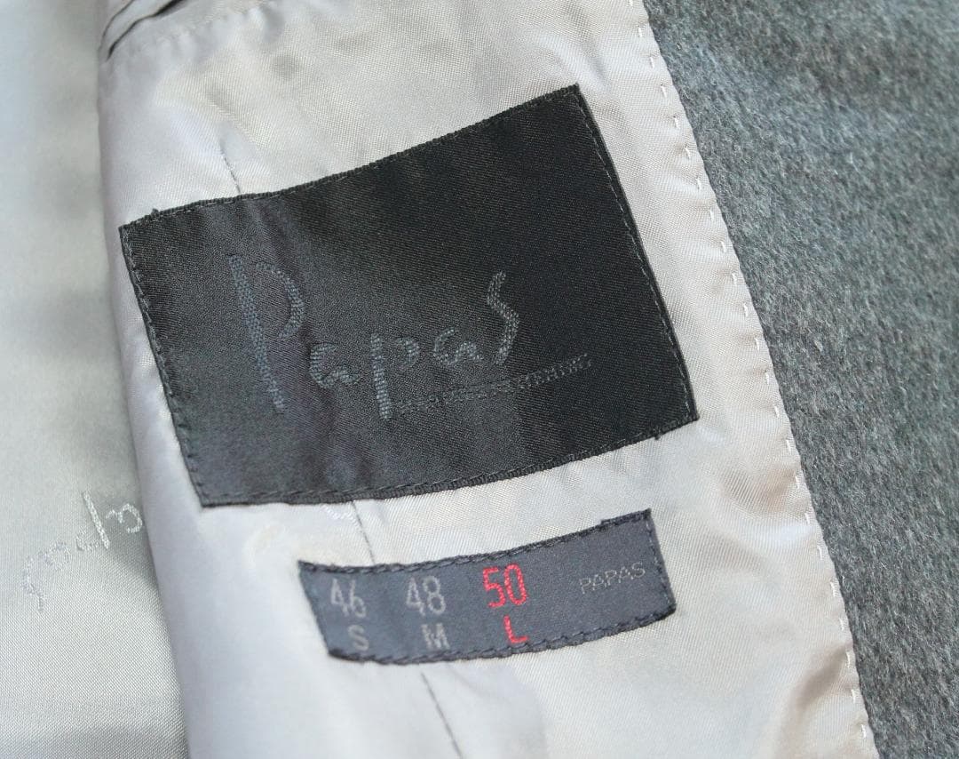 極美品/15万円超』papas パパス ジャケット(カシミア100％)
