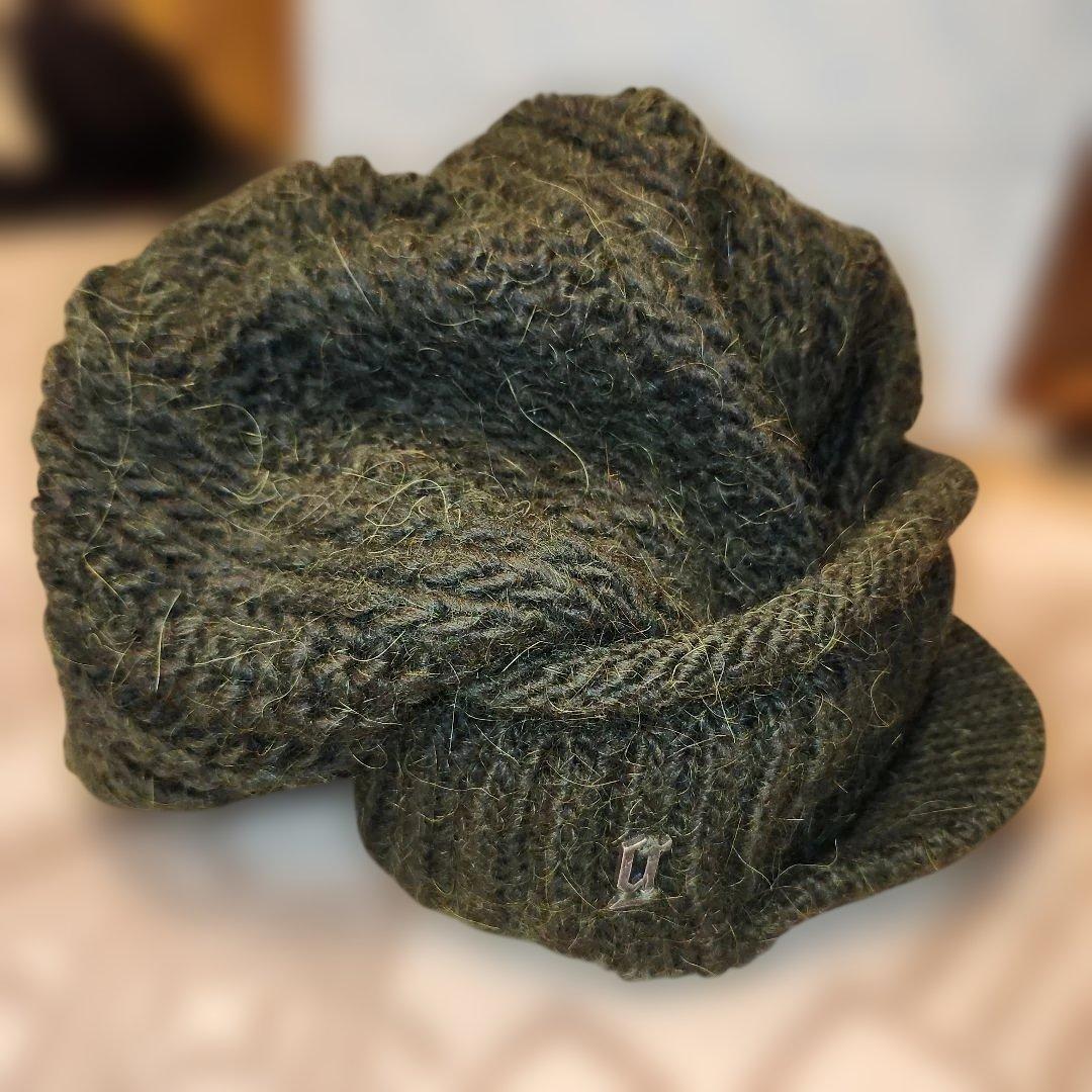 galliano　ガリアーノ　ニットキャップ　ビーニー　緑