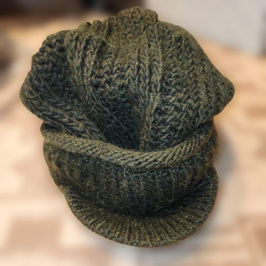 galliano　ガリアーノ　ニットキャップ　ビーニー　緑