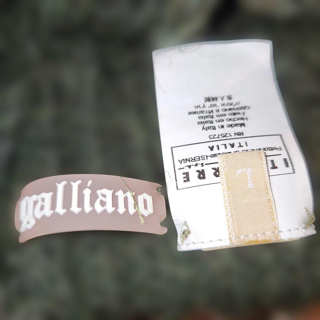 galliano　ガリアーノ　ニットキャップ　ビーニー　緑