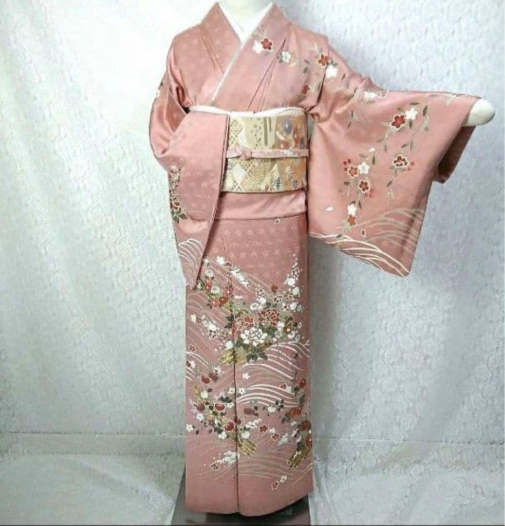 正絹 訪問着 4点 フルセット 入学式 卒業式 結婚式 お宮参り 七五三