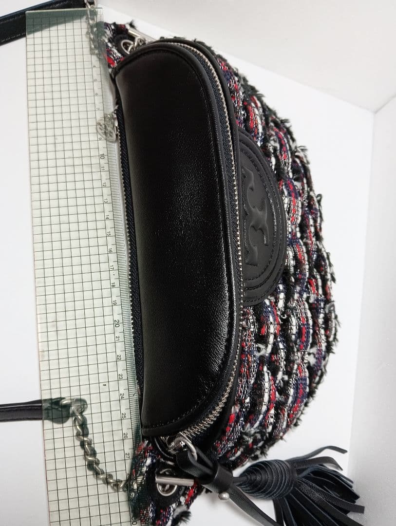 トリーバーチ　61482 FLEMING TWEED BAG ウエストバッグ