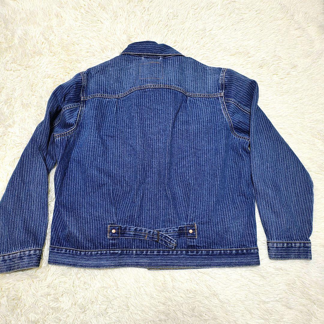 美品　Levi's ストライプデニムジャケット Lサイズ タイプ1 1st