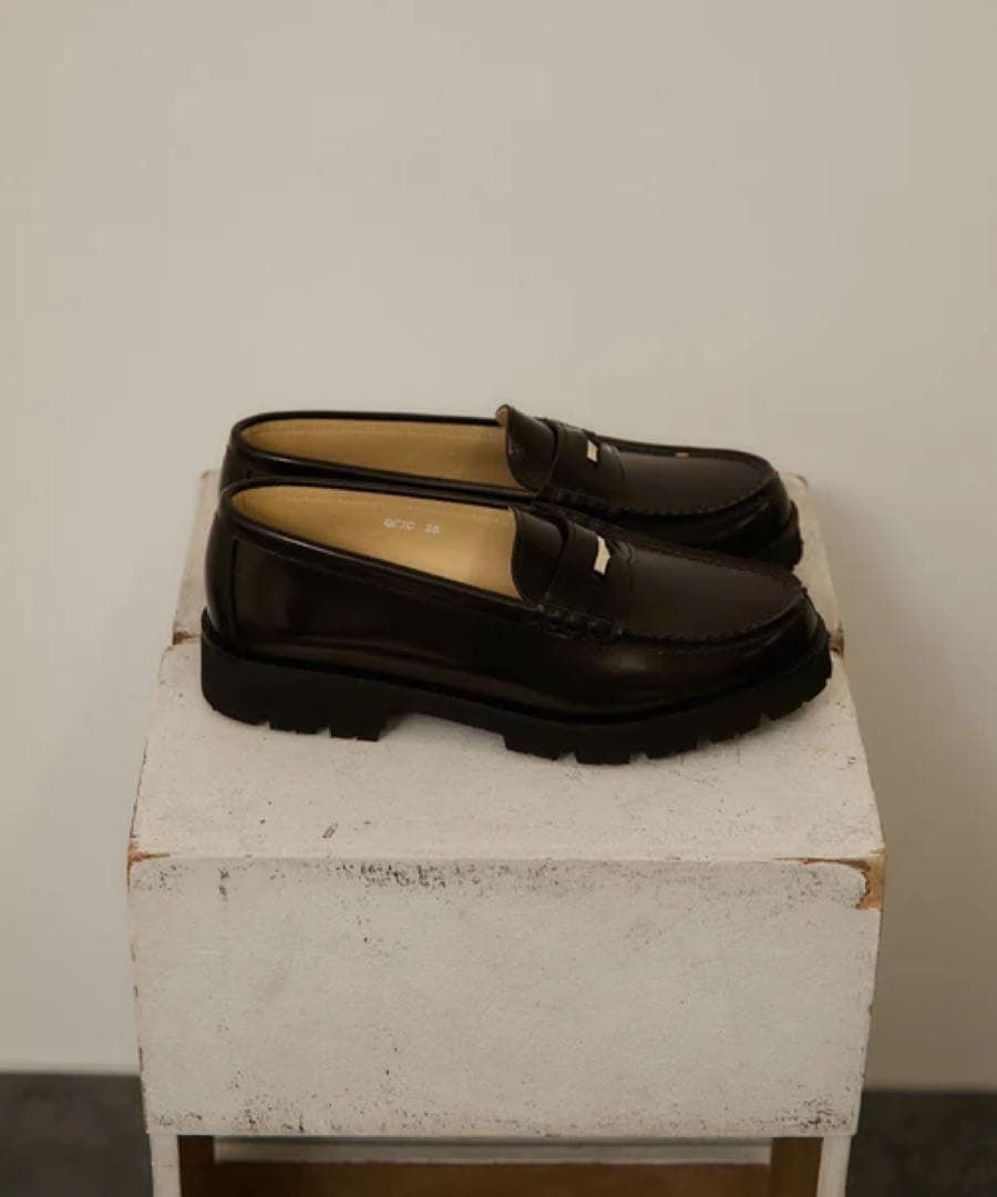 HARUTA（ハルタ）for SALON別注ガラス レザーローファー