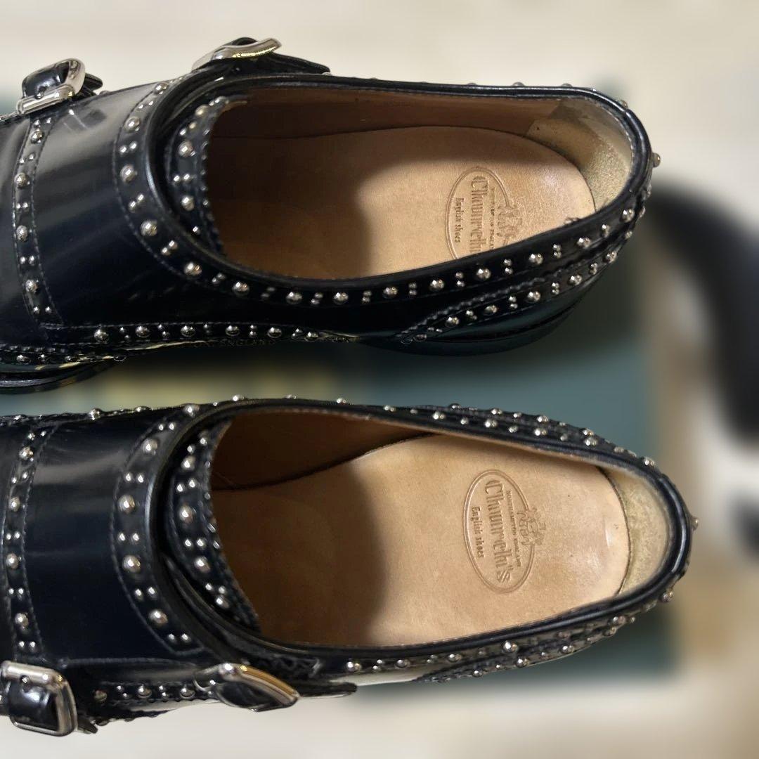 （美品）church's LANA met black 37