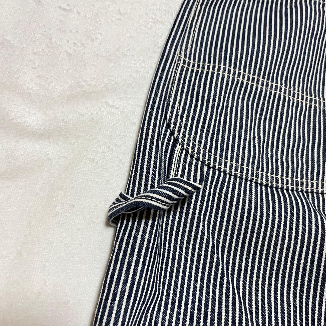 美品 倉敷天領デニム TENRYO ヒッコリー ダブルニーペインターパンツ 36