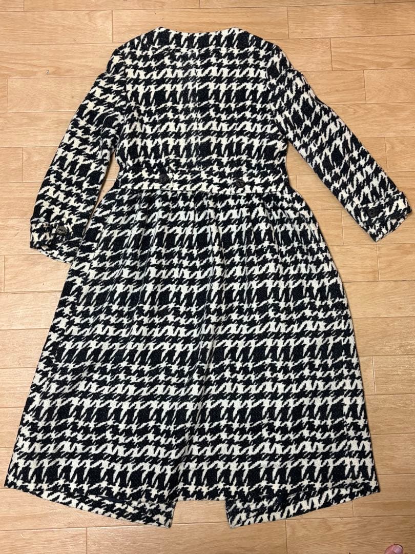 Jane Marple Dans Le Salon 千鳥格子 ウールロングコート