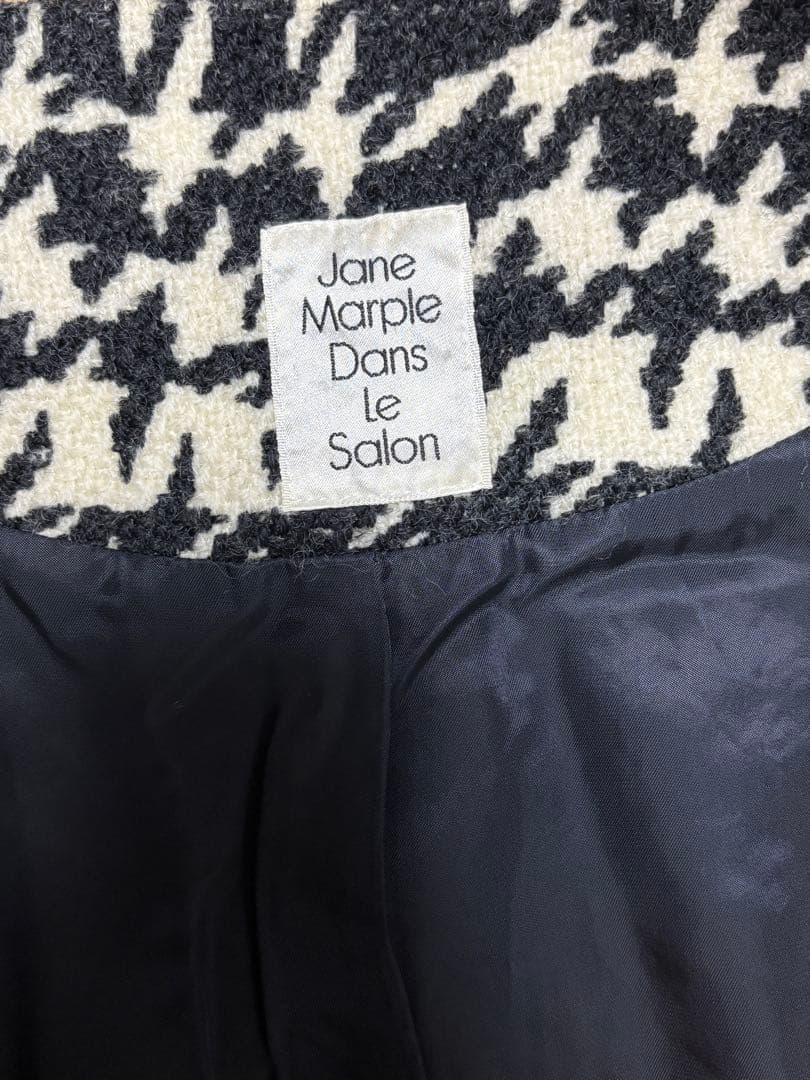 Jane Marple Dans Le Salon 千鳥格子 ウールロングコート