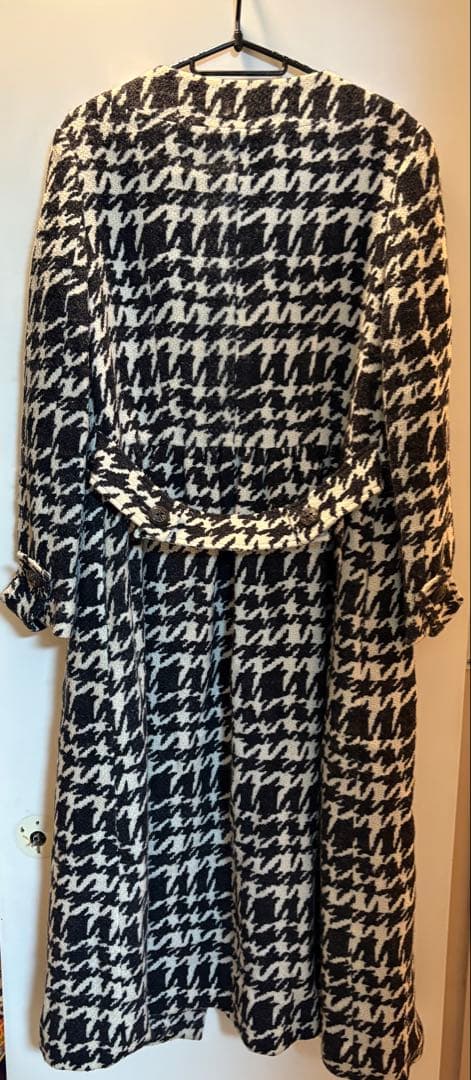 Jane Marple Dans Le Salon 千鳥格子 ウールロングコート