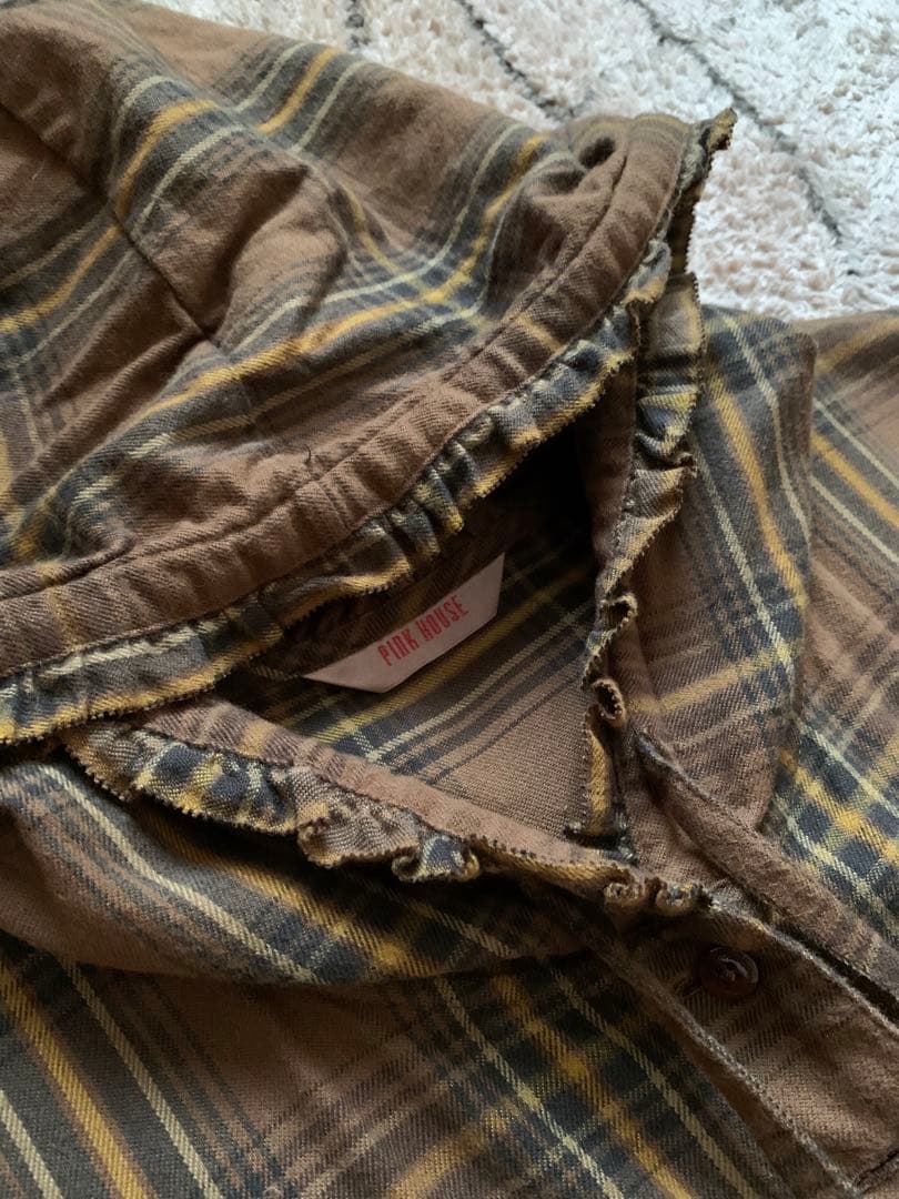 ピンクハウスのフード付きのワンピースの茶